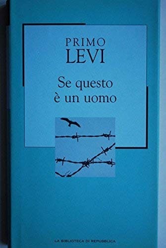 Copertina del libro «Se questo è un uomo» di Primo Levi