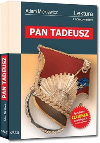 Okładka książki „Pan Tadeusz” Adama Mickiewicza